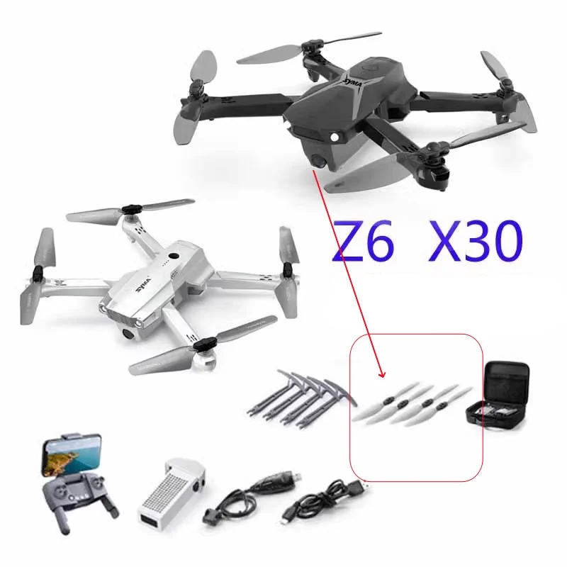 Syma X30 Z6 Drone Remote Control pesawat, Drone kendali jarak jauh baling-baling lipat untuk HS175 D65 Syma X500