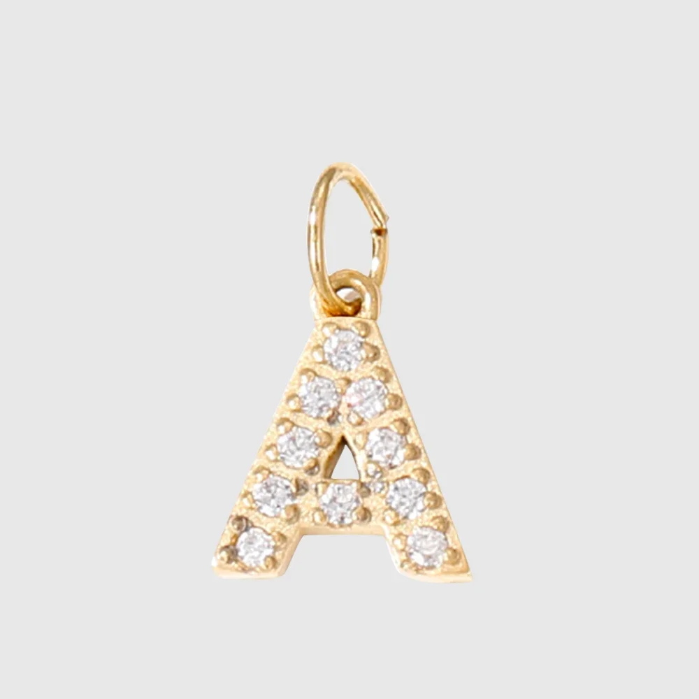 Alphabet Initial Pendant 26 Letter Charms Necklace And Bracelet Set Stainless Steel Star Moon Charm DIY Bracelets Keychain