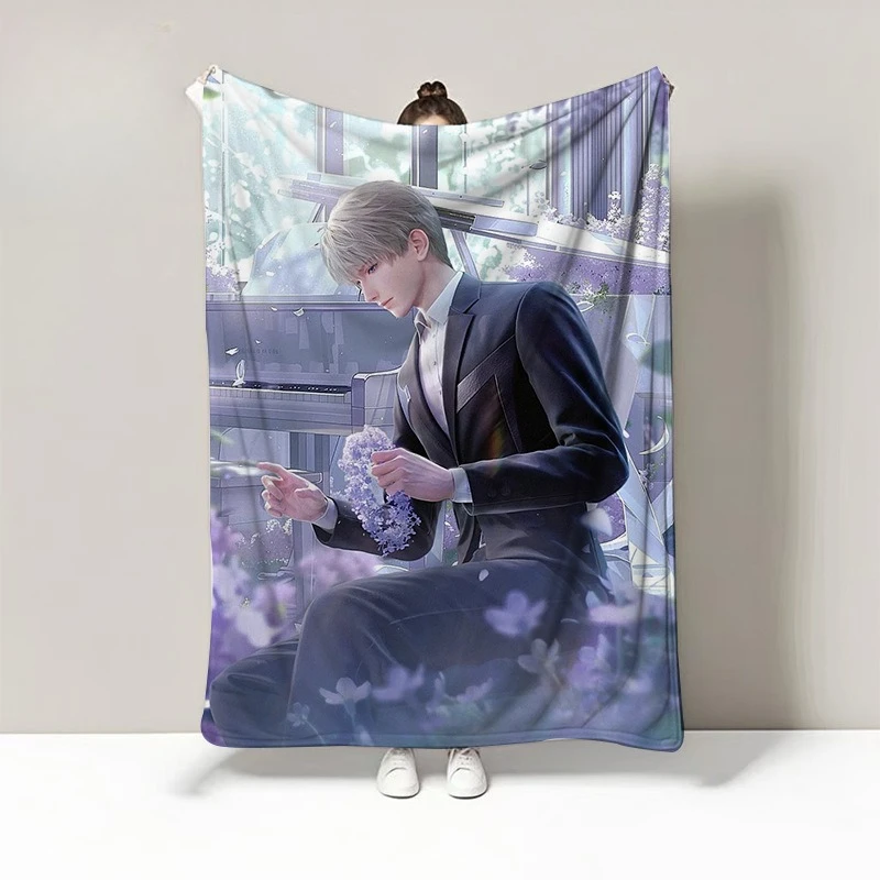 

150x100cm Love and Deepspace Blanket Xavier Zayne Rafayel Throw Soft Rug Sofa Bed Camping Travel Gift Household Goods