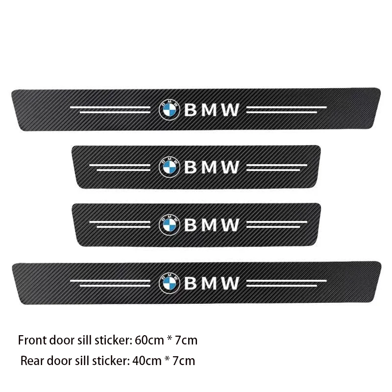 Car Door Sill Plate Sticker Anti-scratch Strip Trunk Protection Decals For BMW M M3 M5 X1 X3 X5 X6 E46 E39 E36 E60 E46 E90 E92