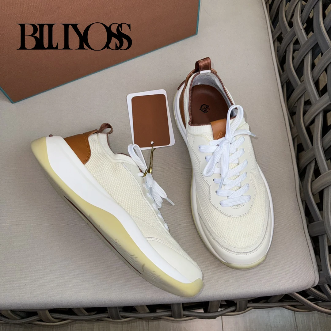 BLLIYOSS Classic Running Shoes 2024 New Men lace up Walk Wish  Comfort High Quality Outdoors Old Money European big size 38-46