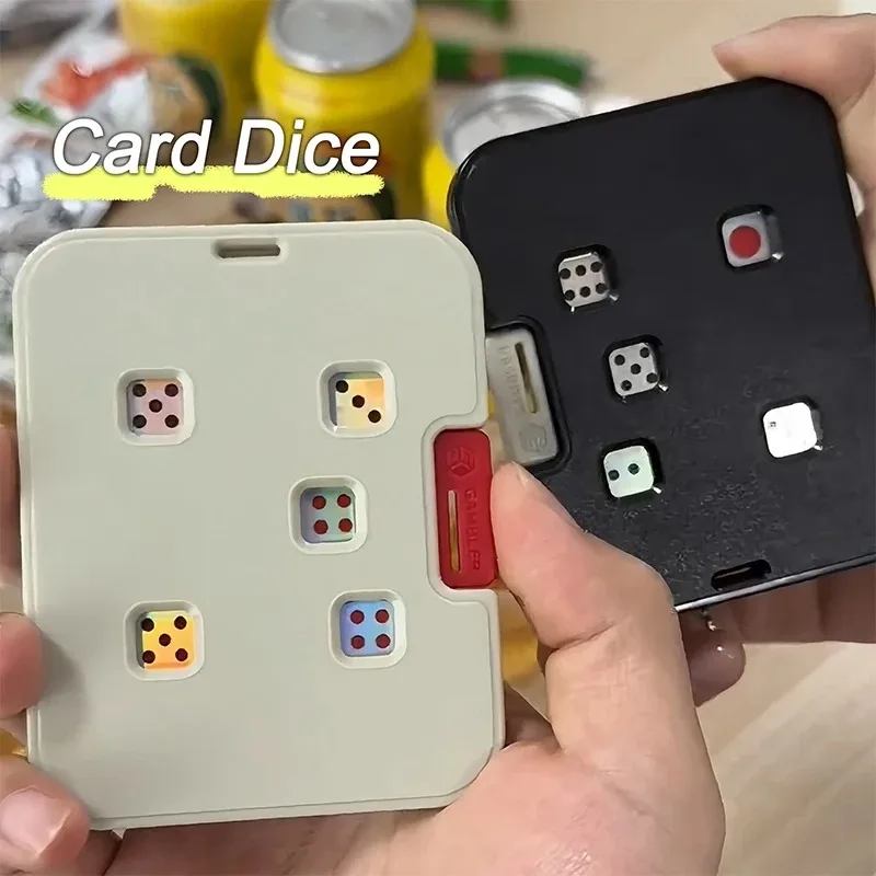 Press Dice Card Gambler Cards Press Type Dice Card Game Party Favors Dice Cards Funny Party Game Toys Game Supplies Party Gifts