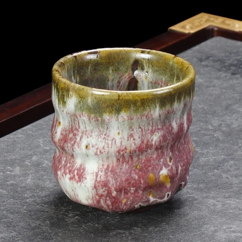 Teacup kiln change retro cup household all handmade ceramic master cup large tea cup