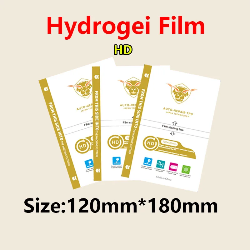 5/25/50/100PCS HD Película de hidrogel flexível de proteção transparente para celular Película protetora de tela TPU para máquina de corte