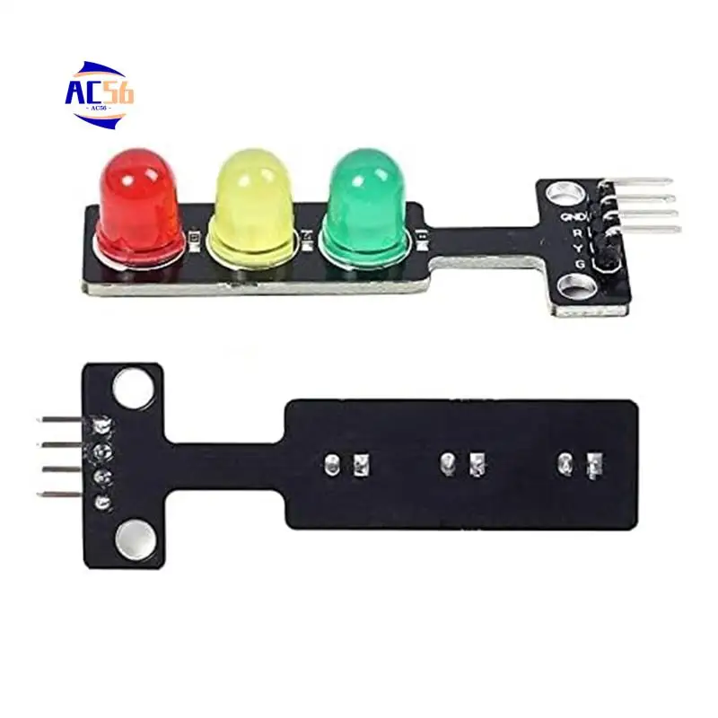 

AC56-5PCS Mini Traffic Light LED DC 5V 5MM Display Module DIY Project Kit, Traffic System Model Traffic Light