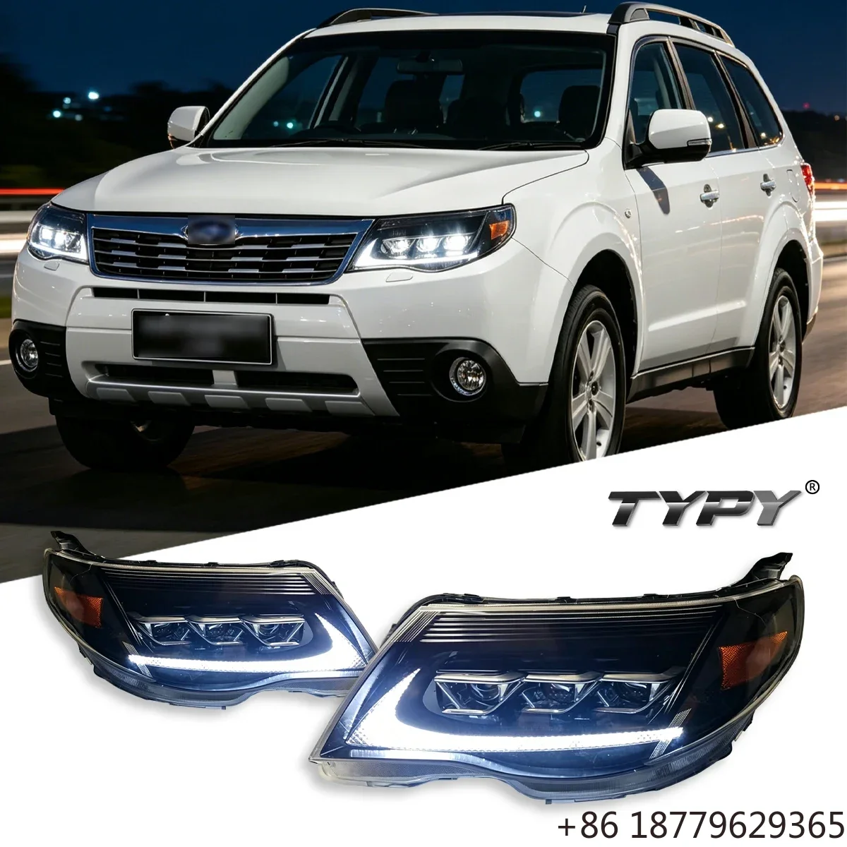 Headlight Upgrade Modified New DRL Dynamic Turn Signal LED Headlight Auto Accessories SUV Fitment 2008-2012