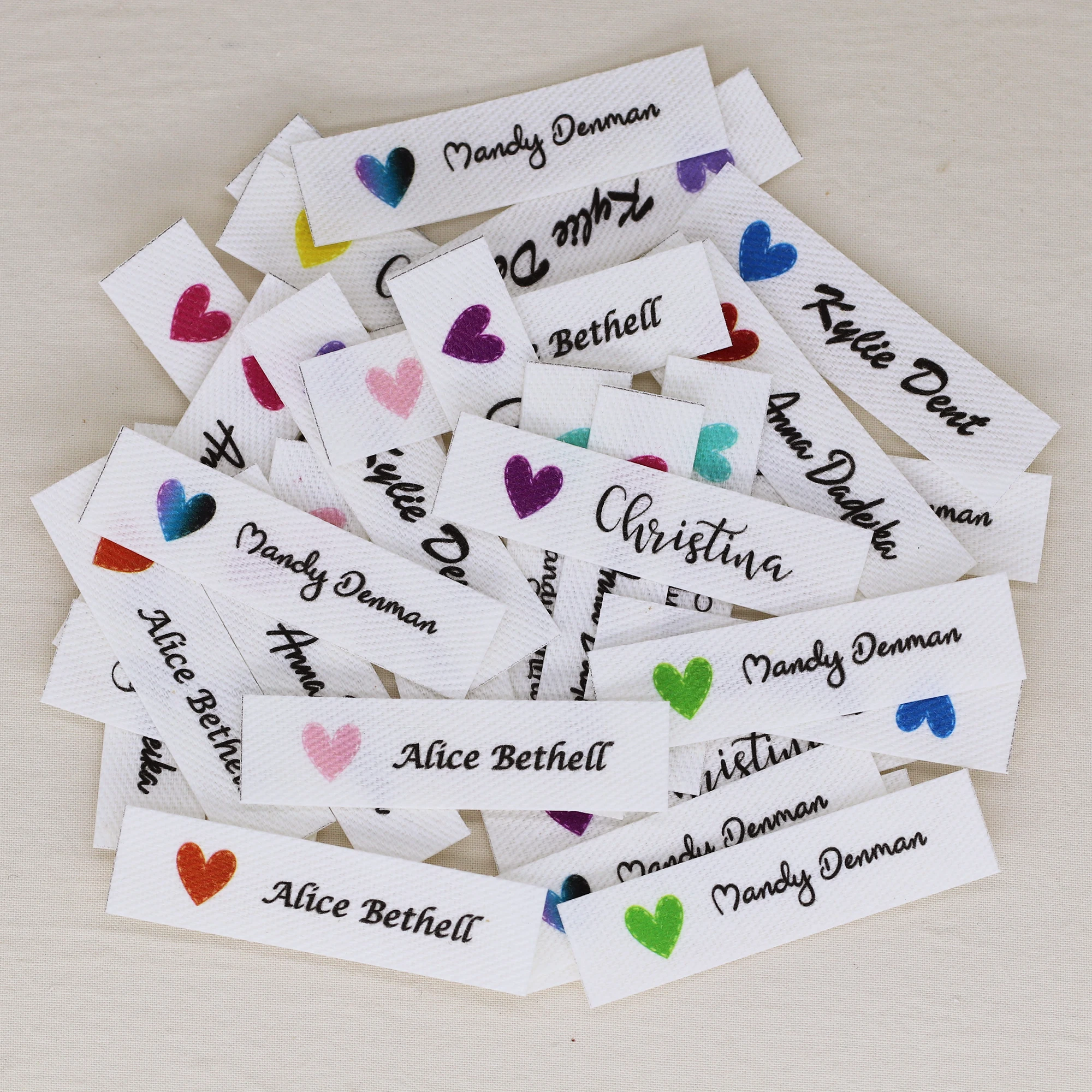

Custom Ironing Labels, Personalized Name, Clothing Labels, Fabric tags,Brand Labels, handmade tags(YT502)