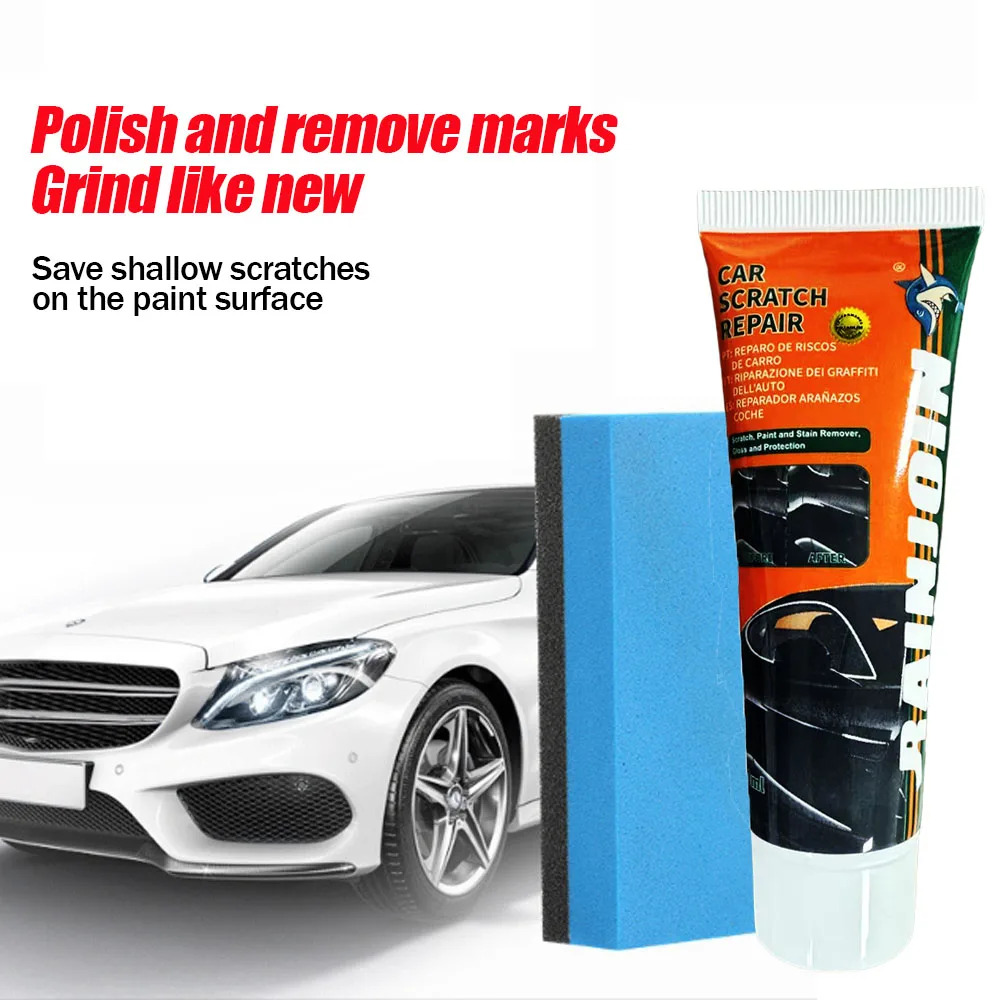 Auto-Kratzer-Entferner Reparatur-Set Autokarosserie-Polierpaste Schleifpaste Entfernt Autokratzer Lackpflege Anti-Kratzer-Wachs – Detail 1