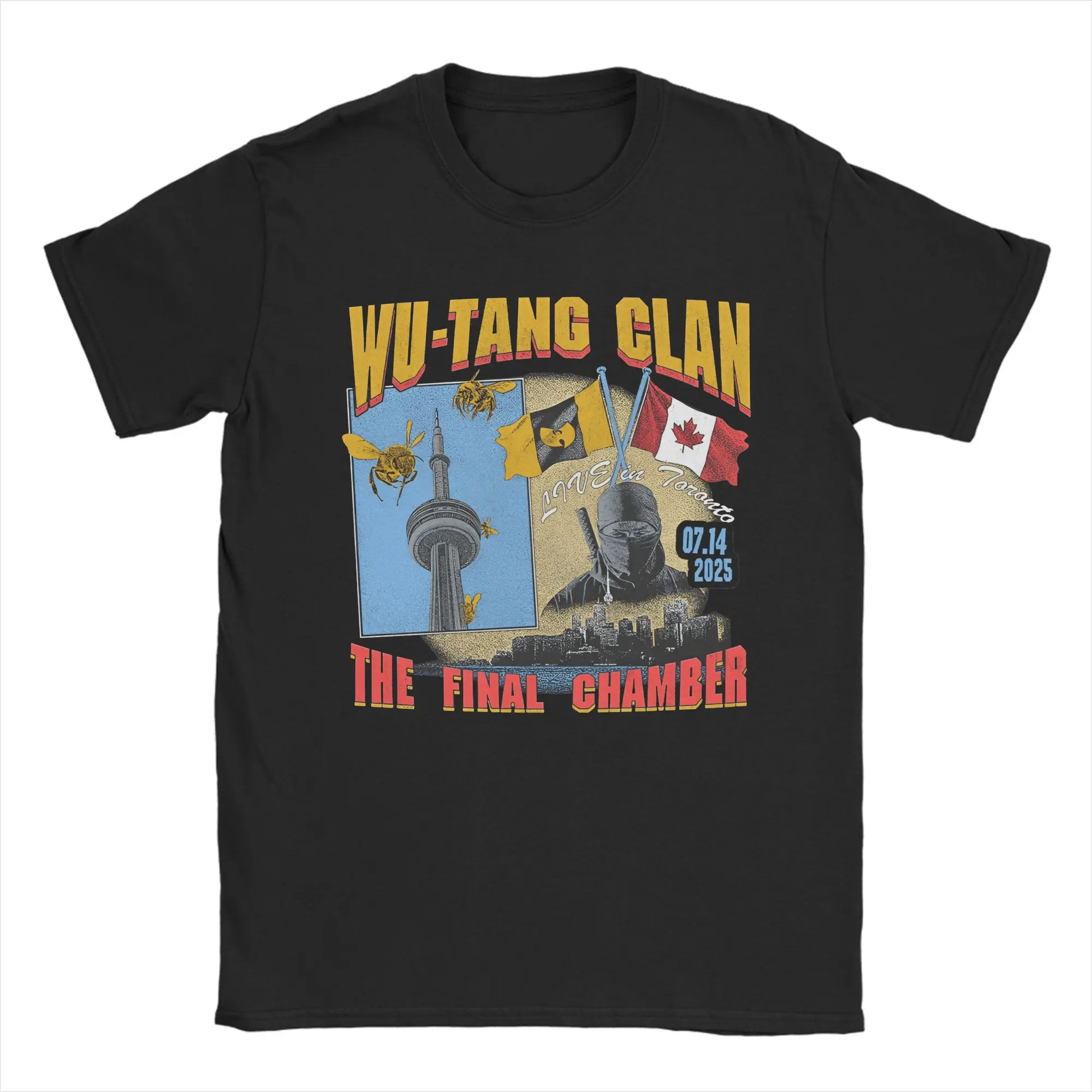 

Футболки Wu Clan T–tangs Forever Tour 2025 — мужские футболки The Final Chamber с круглым воротником и короткими рукавами, одежда для выходных больших размеров