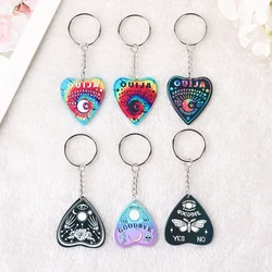 1Pc Ouija Keychain Punk Acrylic Car Mirror Keyring Handbag ButterflyBag Blade Jewelry Charms