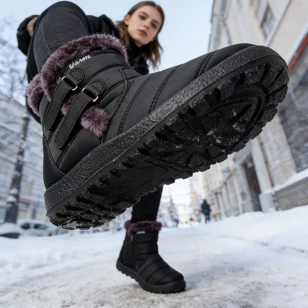 

Winter Women's Boots Non-slip Thicken Warm Outdoor Casual Boots Women Ankle Boots Ankle Boots