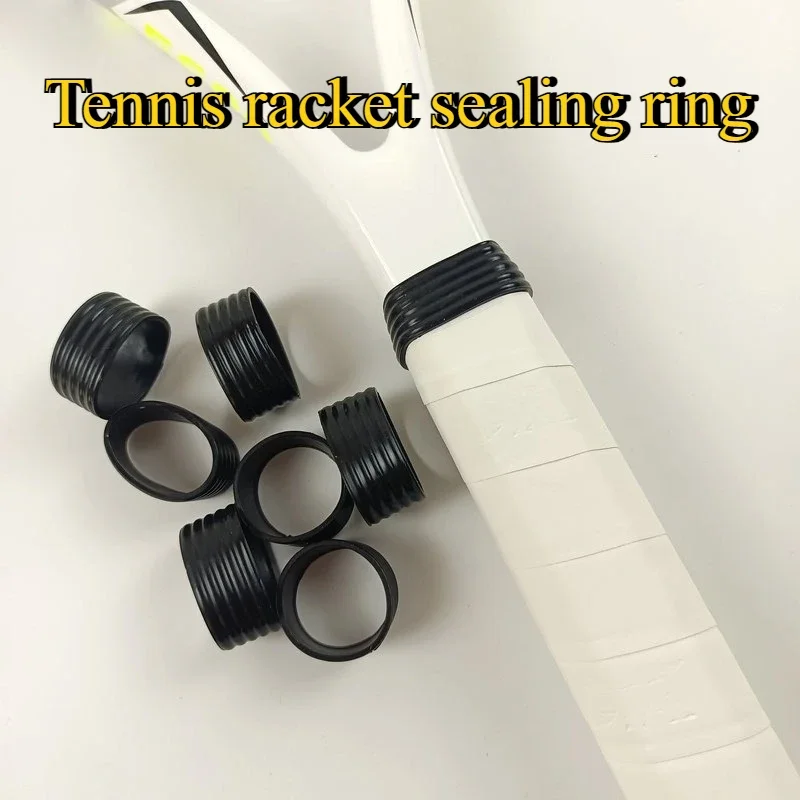 4Pcs Racket Handle Fixed Rubber Ring Anti-slip Binding Loop for Tennis Badminton Racket Grip