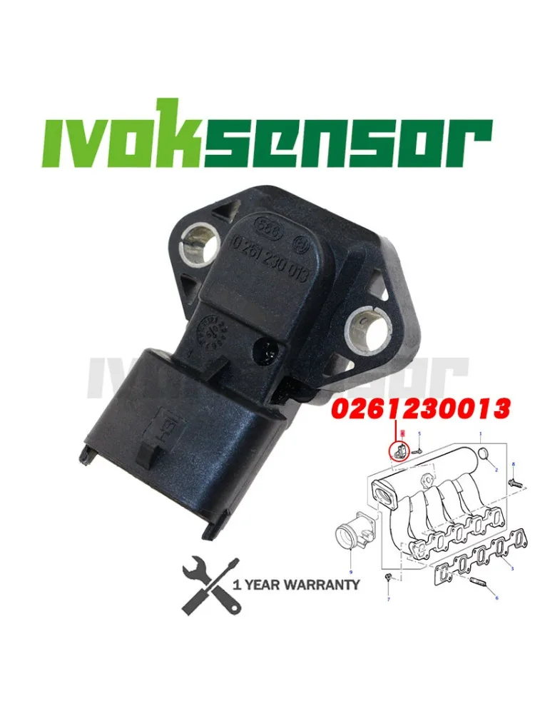 1Bar czujnik ciśnienia w kolektorze dolotowym powietrza MAP dla HYUNDAI Accent X-3 Subaru Forester Impreza Legacy 39330-26300 0261230013 — zdjęcie 2