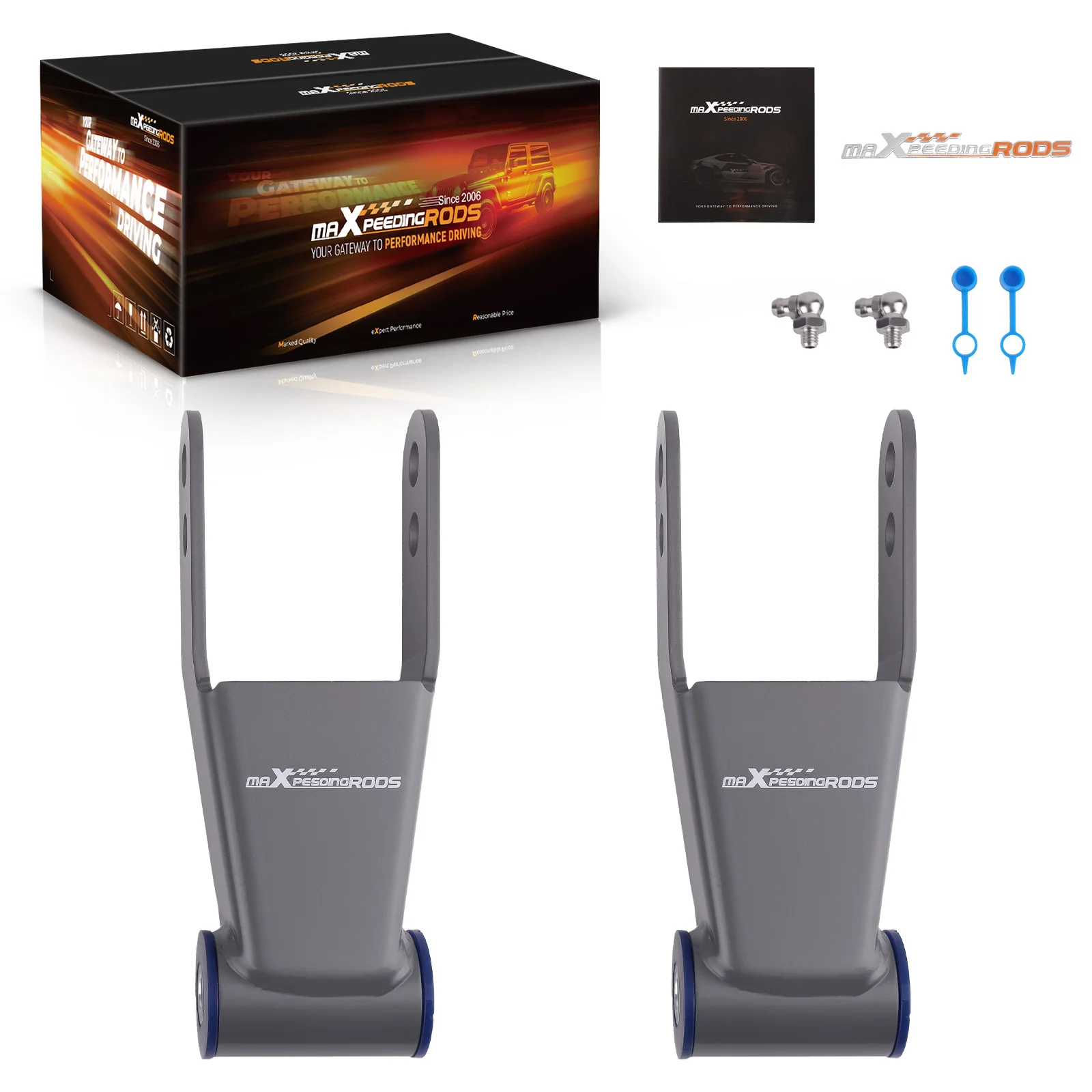 

Комплект задних занижающих шакл-пружин (1-2 дюйма) для Chevrolet GMC C1500 2WD 1988-1998 гг.