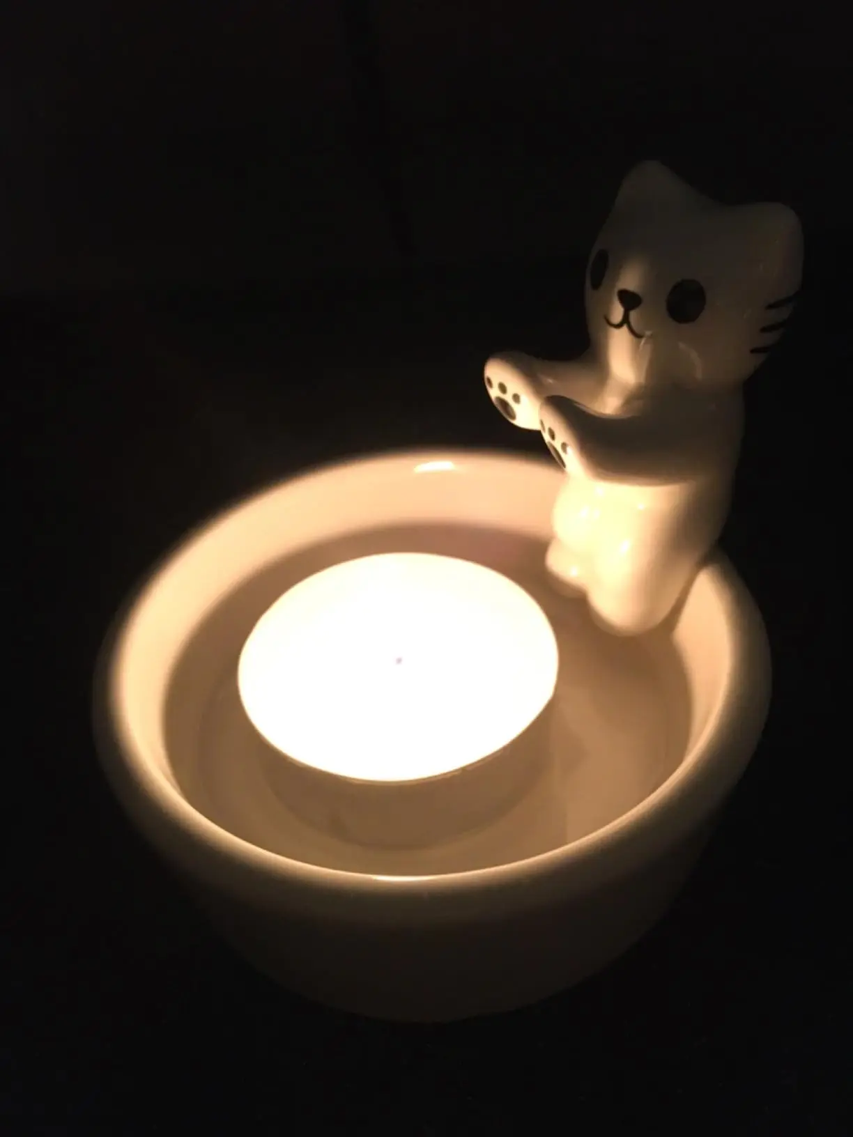 

Cartoon Cat Candle Holder Cat Tea Light Candle Holder Office Home Desktop Decorative Ornaments Cute Candlestick Craft Decoration