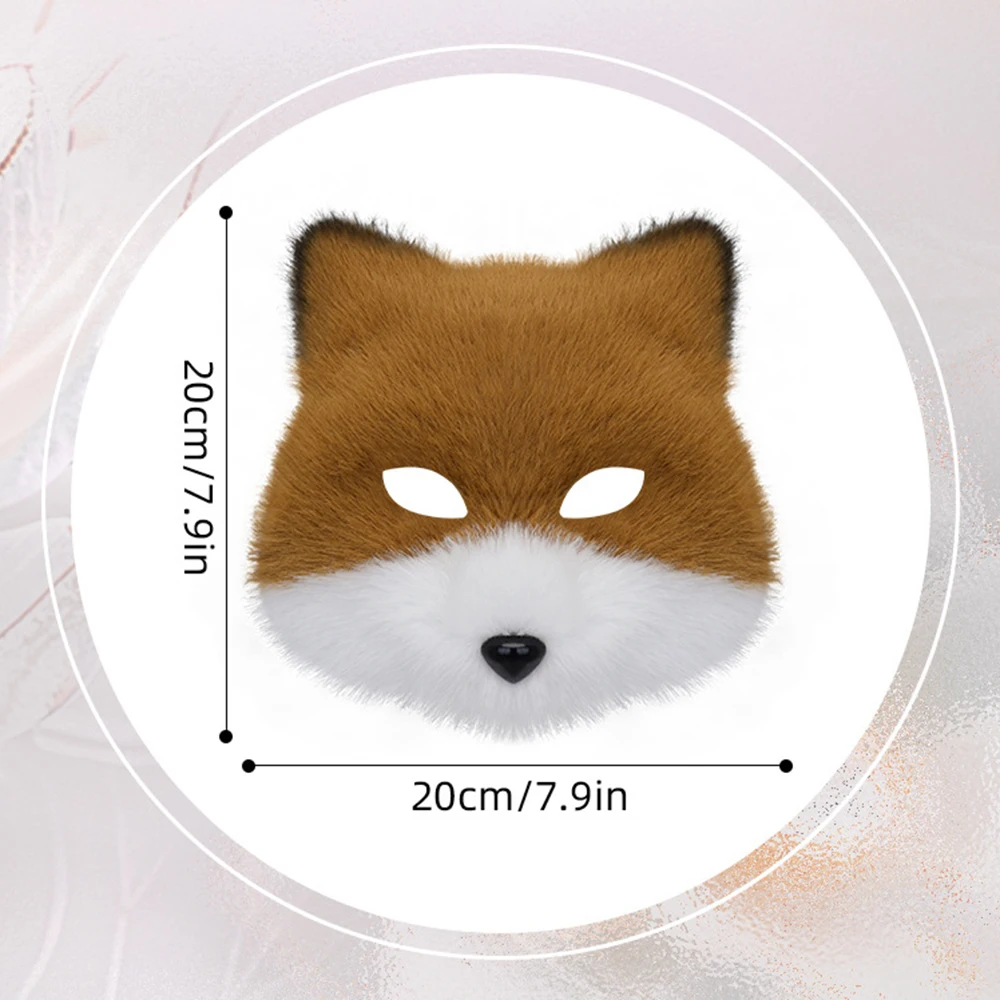 Realistic Fox Mask High Quality Furry Animal Mask Fox Costume Mask Furry For Cosplay Role-Playing Halloween Party