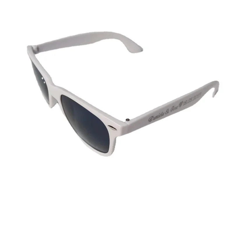 

75Custom Wedding Party Favours for Guests Photo Booth High quality white adult party sunglasses