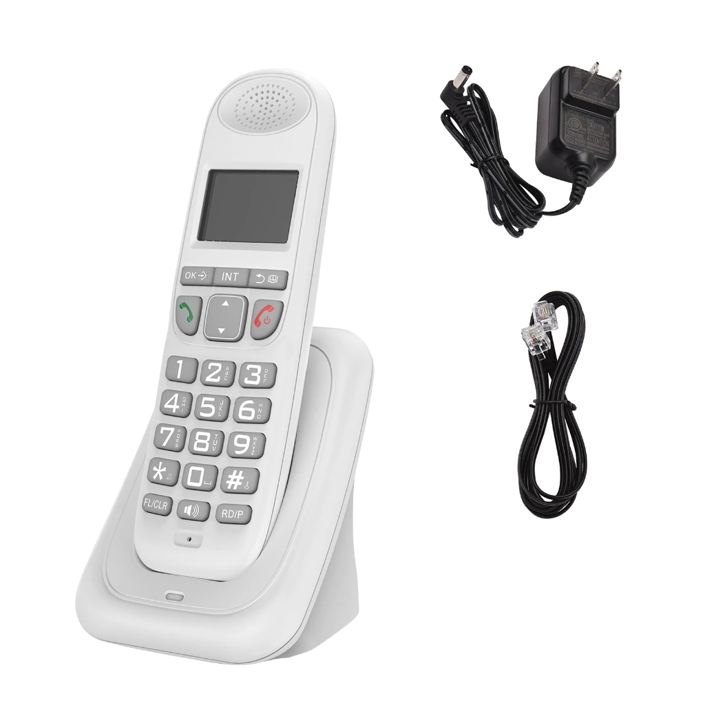 1PC Cordless Telephone With Multi Languages Caller Display Handfree Backlit Phone Handsfree For Home Office Desktop D1003