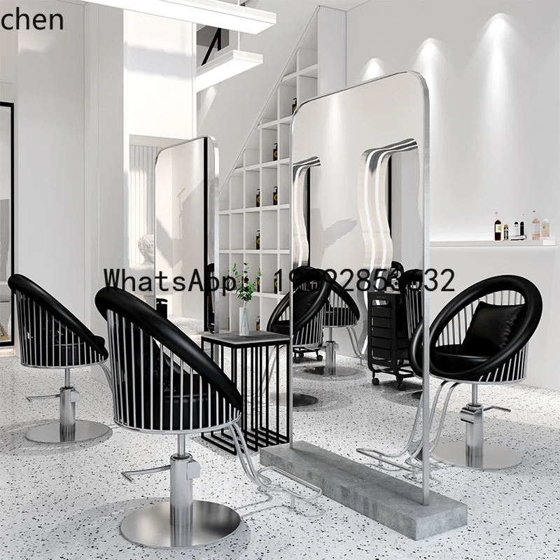 FZ Hair Salon Chair Barber Shop Hair Salon Special Fashion Hair Cutting Seat Light Luxury Perm And Dyeing Chair