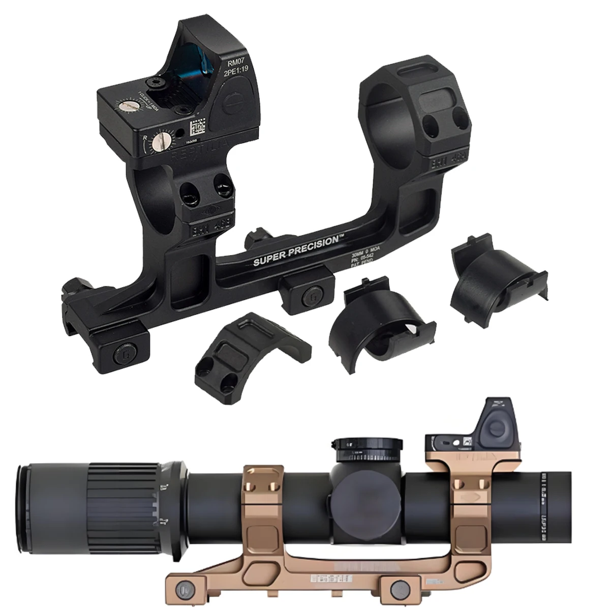 ROF-45 ROF-90 RM Red Dot Sight Raiser Mount For AR15 GEISSELE SUPER PRECISION 25.4/30mm Rings M4 M16 Scope Mount view 2