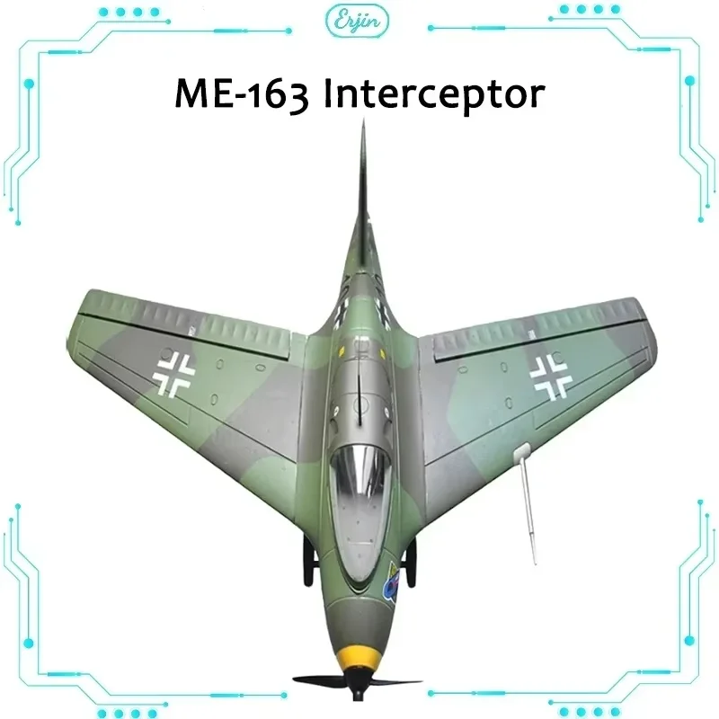 Canglang-リモートコントロール航空機モデル、epo素材、950mmの翼、シミュレーション戦闘飛行機、me-163阻止