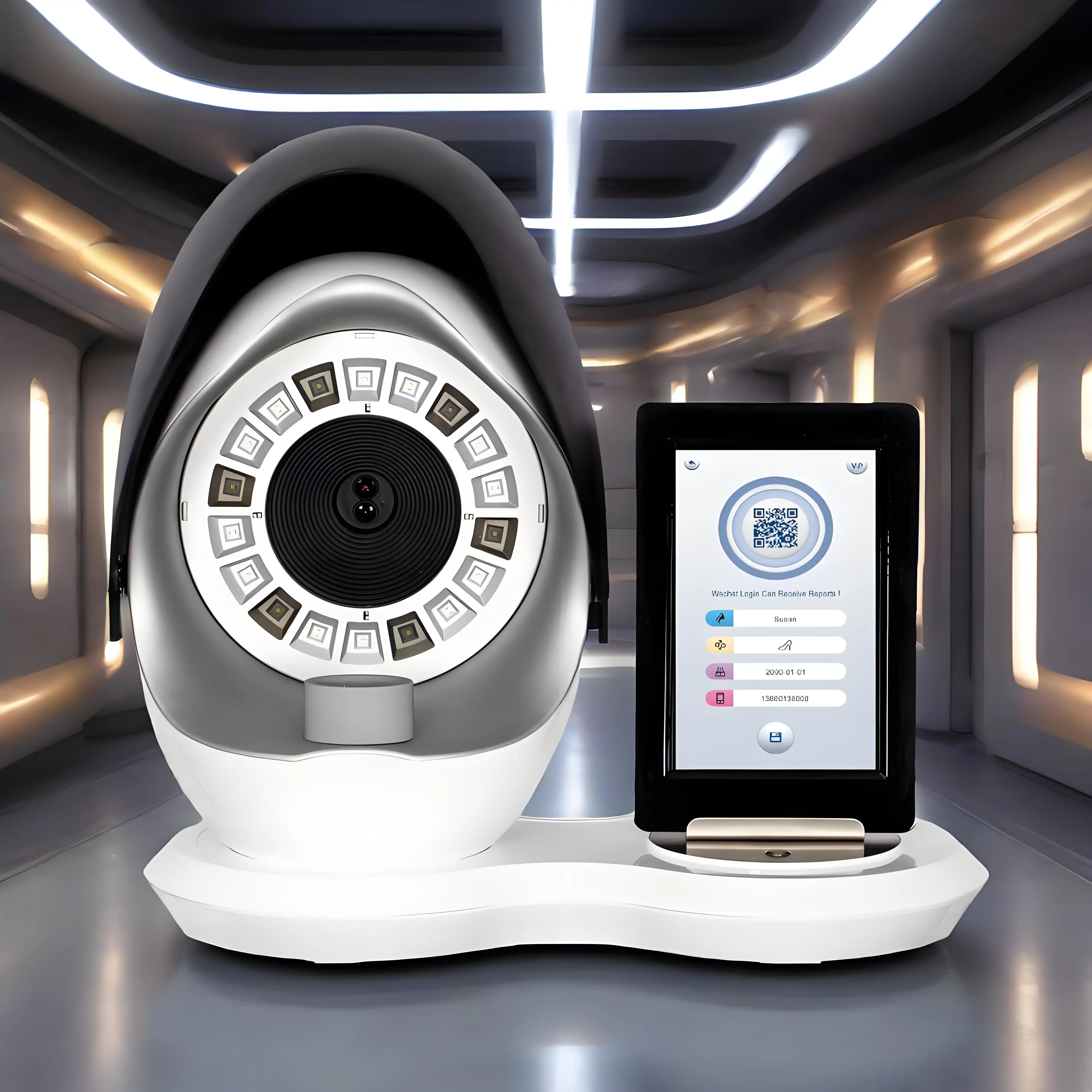 

Новый 15,6-дюймовый 3D-анализ кожи лица, обновление 8, технология спектральной визуализации, анализатор кожи, обнаружение влажности лица