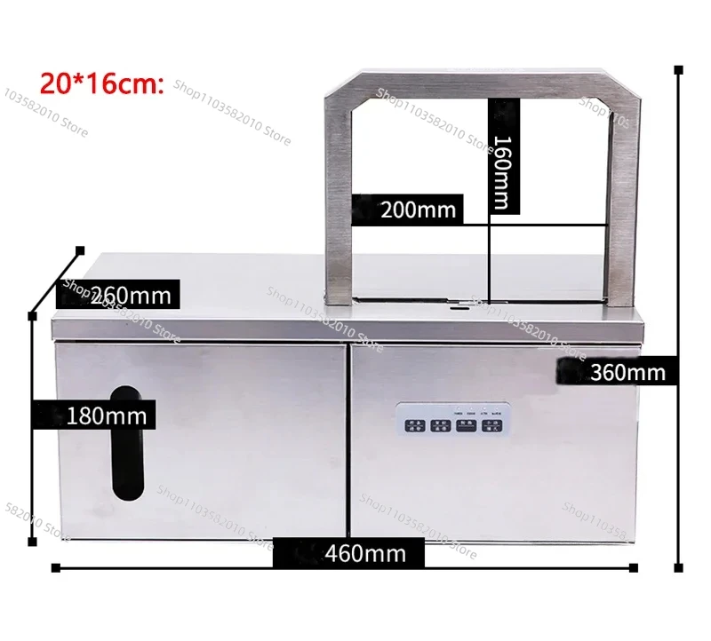 Automatic OPP Belt Strapping Machine, Vegetable Food Tying Baler for Daily Necessities Bundling