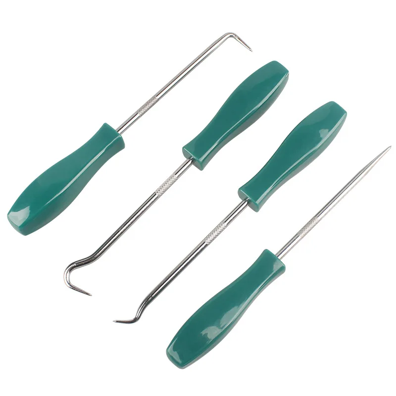 

4Pcs 136.5mm Car Auto Vehicle Oil Seal Screwdrivers Set O-Ring Seal Gasket Puller Remover Pick Hooks Repair Tools for Car