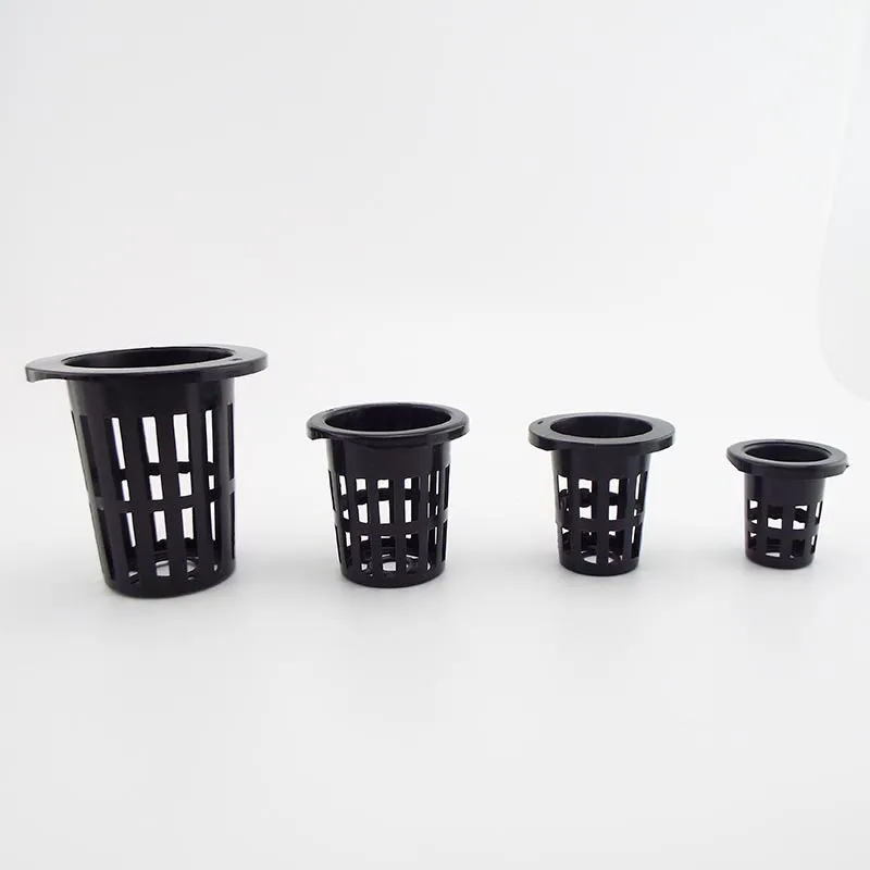 50Pcs Plant Grow Pots Net Nursery Cup Hydroponic colonization Mesh plastic Basket holder vegetable Planter Soilless greenhouse