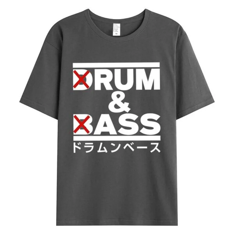 2026Funny Drum and Bass T Shirt Men Rum and Ass Lovers Jokes T-shirt Y2k Short Sleeve Cotton O-neck Summer Tees Man Clothing