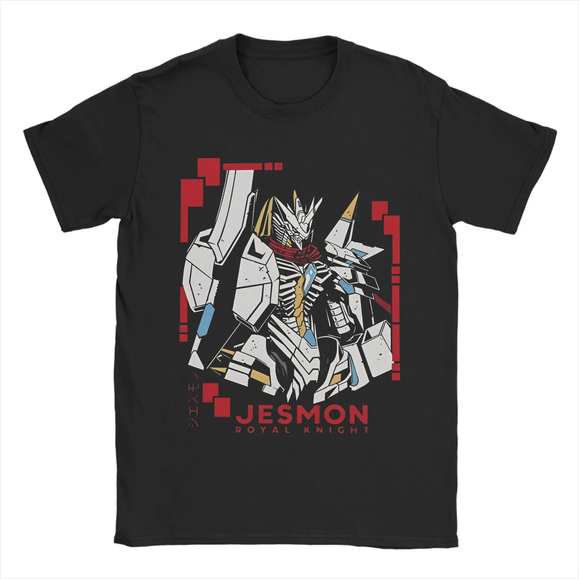 

Aesthetic Digimon Jesmon Royal Knight T Shirt For Men Women Crewneck Short Sleeve Top Tee Cotton Summer Clothing