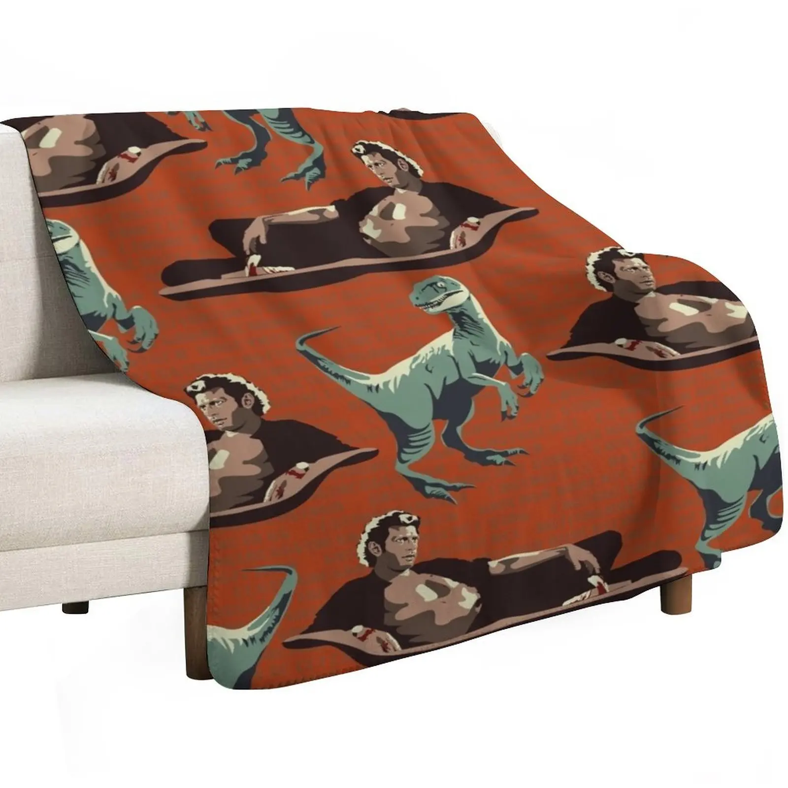 Jurassic Geniuses Throw Blanket Thins Moving manga Luxury Brand Bed linens Bed Blankets