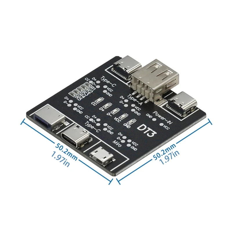 Data Cable Detection Board Test PCBBoard USB Type C Data Cable On-Offs Detection