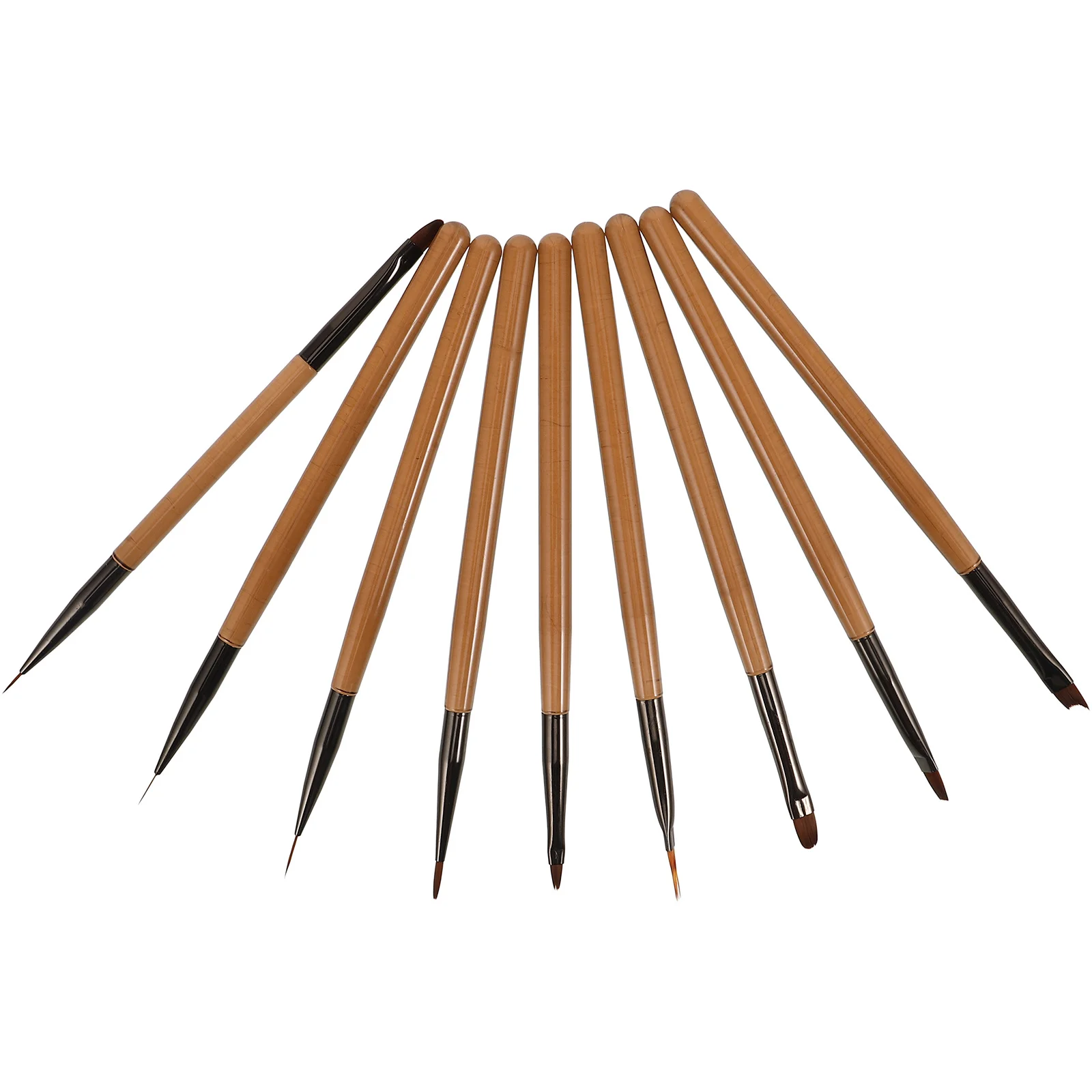 1Set Fine Nail Art Brushes Multifunctional Nail Design Brush Set Professional Liner Brushes for Gel Polish Manicure Tools