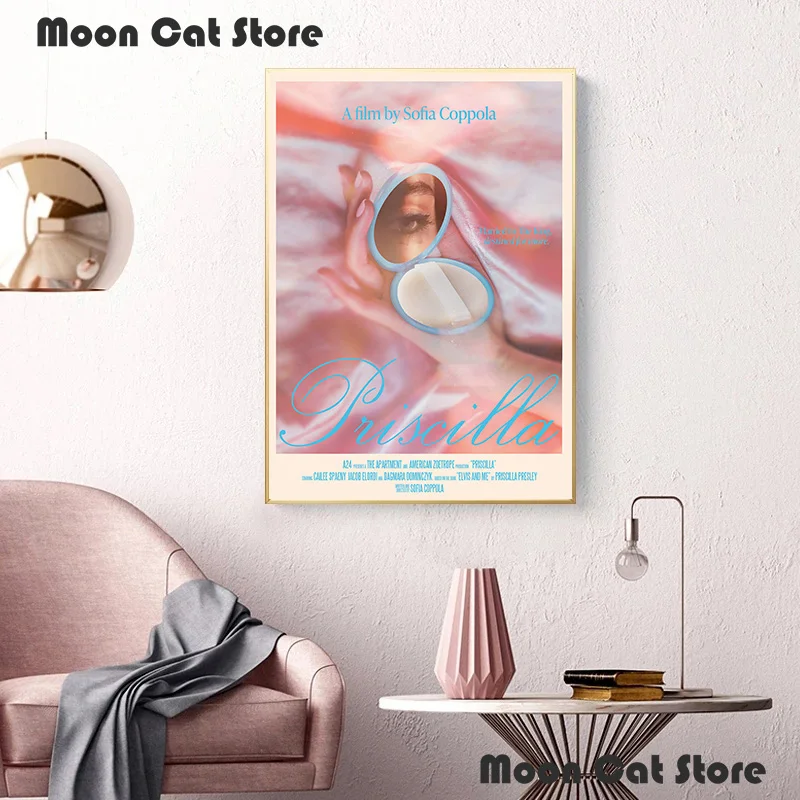 Priscilla Sofia Coppola 2023 New Movie Vintage Film Poster and HD Printed Canvas Painting Wall Art Pictures Home Room Decor