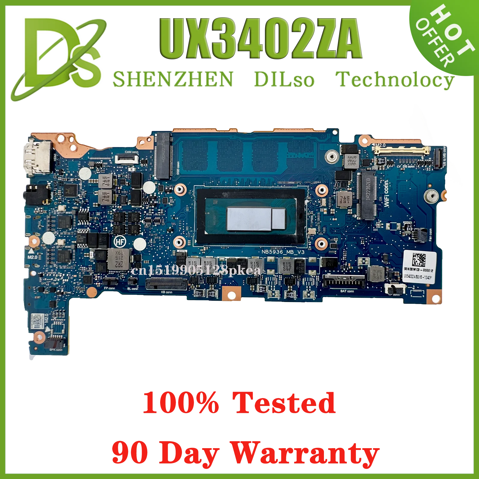 UX3402 Moederbord Voor ASUS Zenbook 14 UX3402ZA UX3402VA Q409ZA BX3402VA BX3402ZA i5 i7/12th 13th 8GB/16GB-RAM Laptop Moederbord