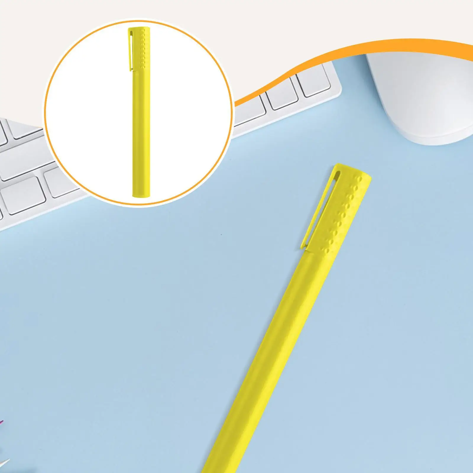 طرف إزميل أصفر فلوري لطلاء ملاحظات الكتاب للبالغين والأطفال