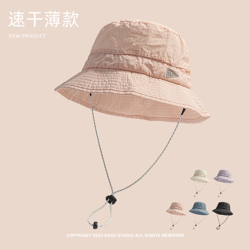

Outdoor quick-drying light and thin bucket hat women's summer thin sunscreen sun hat mountaineering camping basin hat men