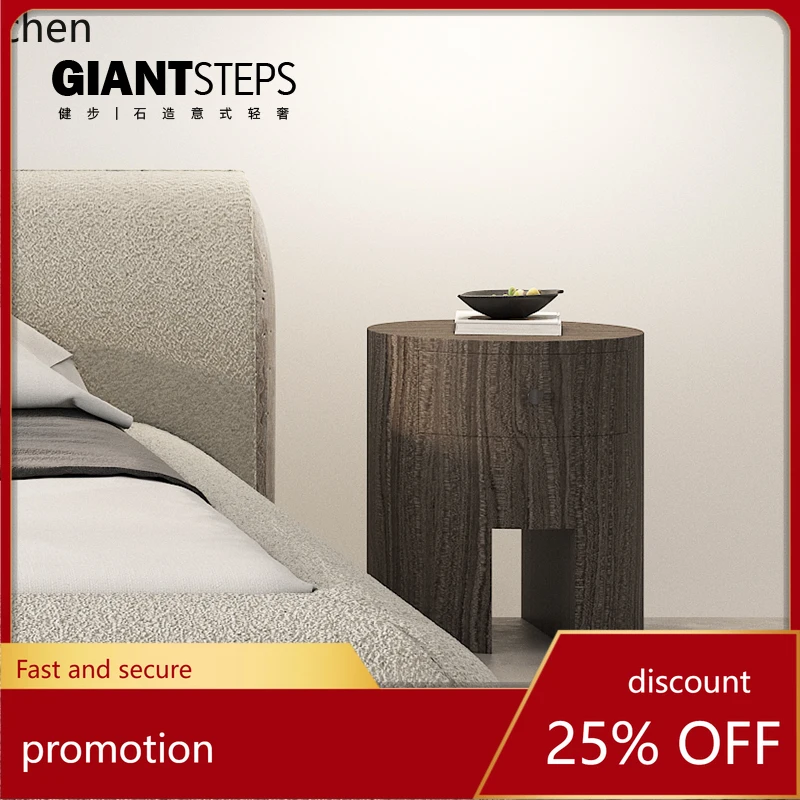 

HT minimalist bedside simple modern style boy shelf table with drawers