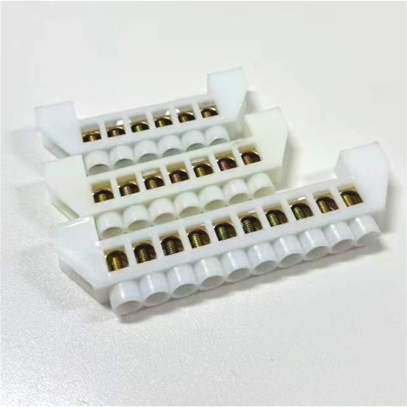 Bridge Type Zero Line Ground Bar Grounding Copper Bar Distribution Box to Zero Terminal Block Connector Earth Neutral 6-10  Hole