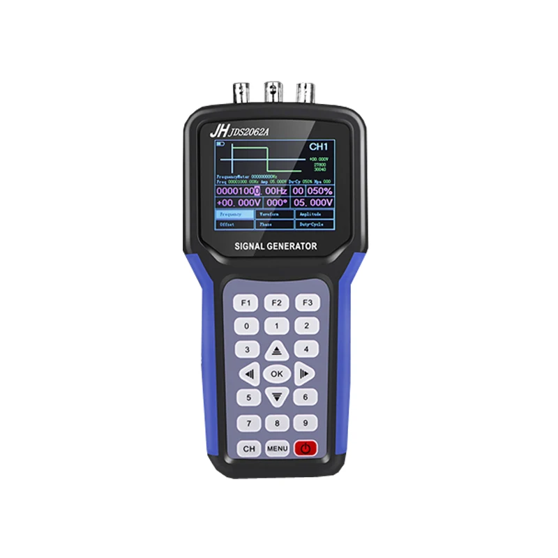 JDS2062A Handheld 30MHz 2 Channel Digital Signal Generator Multimeter Frequency Meter S4R2 AC110-220V Wholesale