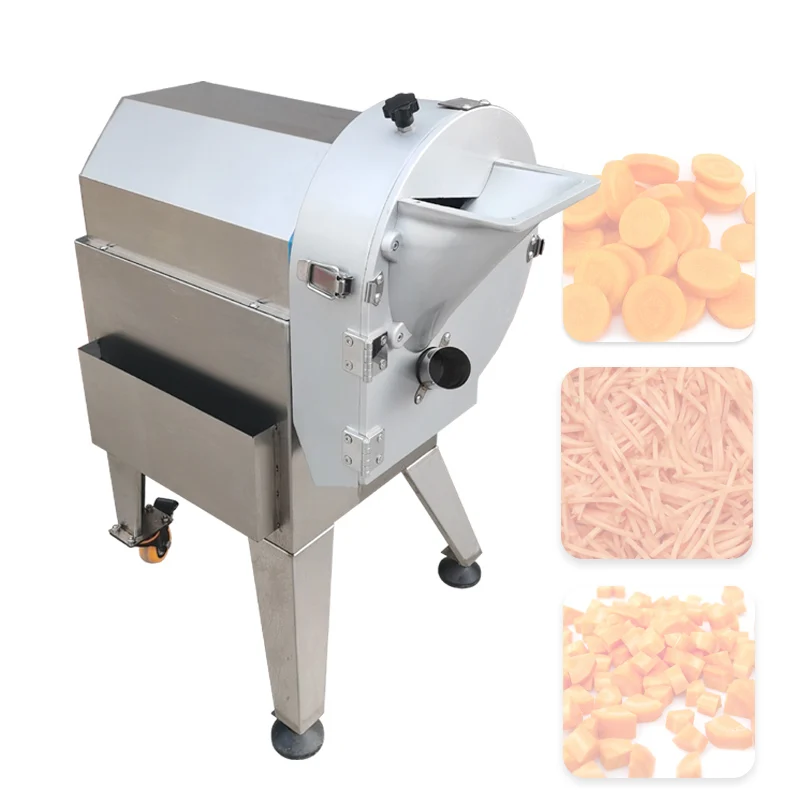 Commercial Vegetable Slicer Shredder Dicer Electric Processing Machine For Potato Carrot Winter Melon Eggplant Onion