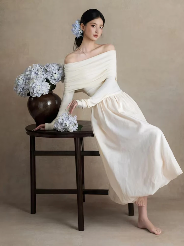 

New Chinese Style Photography Studio Vintage Dress Gentle Girl Art Photography Clothes Cold Tone Gentle Women's Clothing
