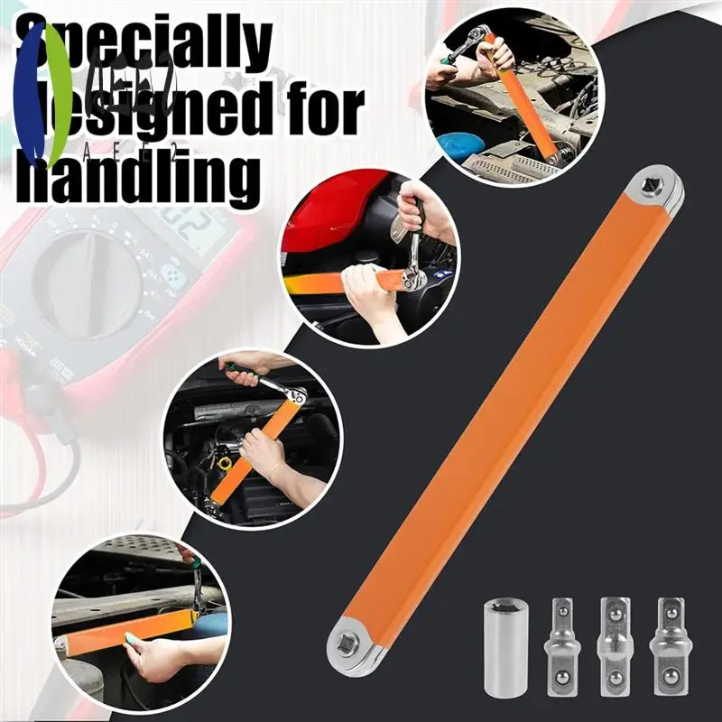 

AEE2-Offset Extension Wrench With Square Drive Adapter Socket, Universal Extension Wrench For Small Locations