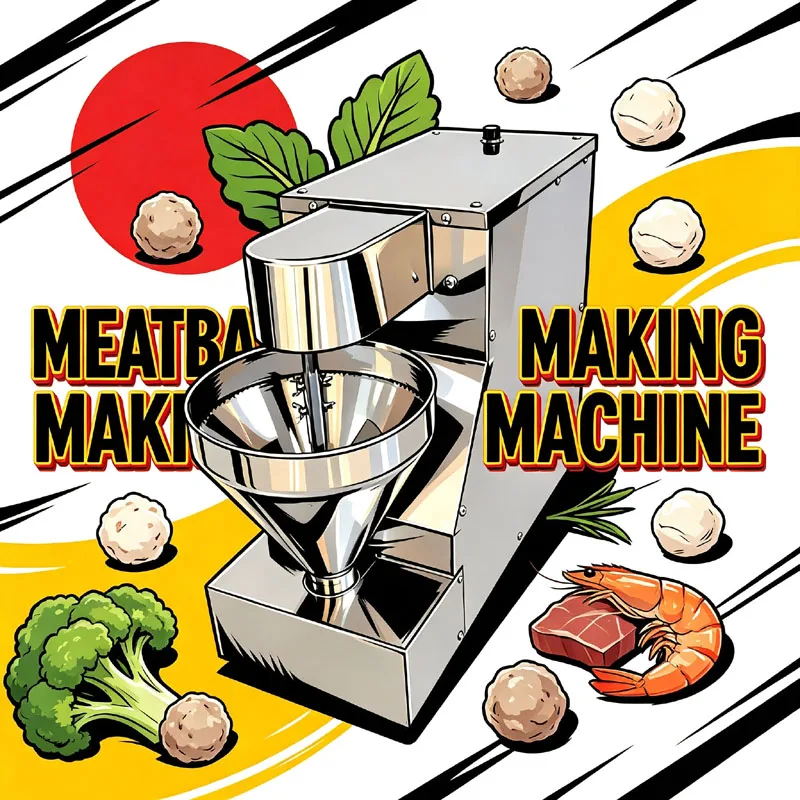 Small Automatic Meatball Making Machine Tabletop Electric Commercial Meatball Forming Machine Compatible With Vegetable Balls La