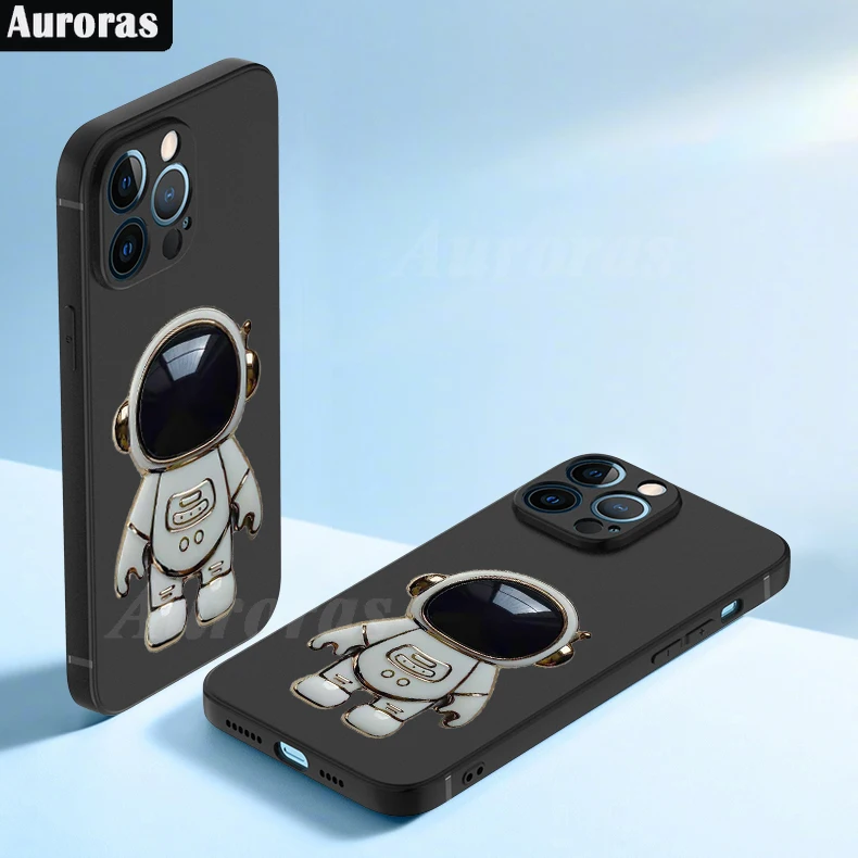 Auroras per custodia ZTE Blade A54 4G con cavalletto astronauta Soft Shell in Silicone per ZTE Blade A34 Cover Fundas