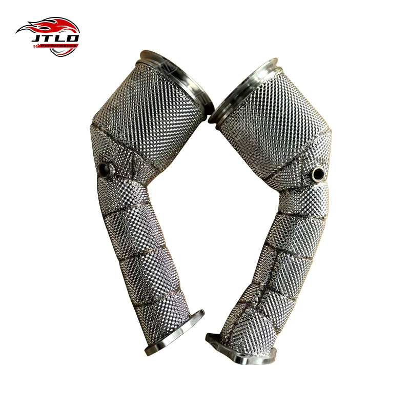 304 Stainless Steel High Quality Exhaust Downpipe For Audi RS4 RS5 B9