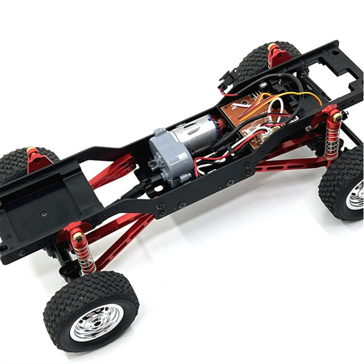 Amortisseur avant et arrière en métal pour MN78 1/12 RC, pièces de mise à niveau de voiture, accessoires, rouge