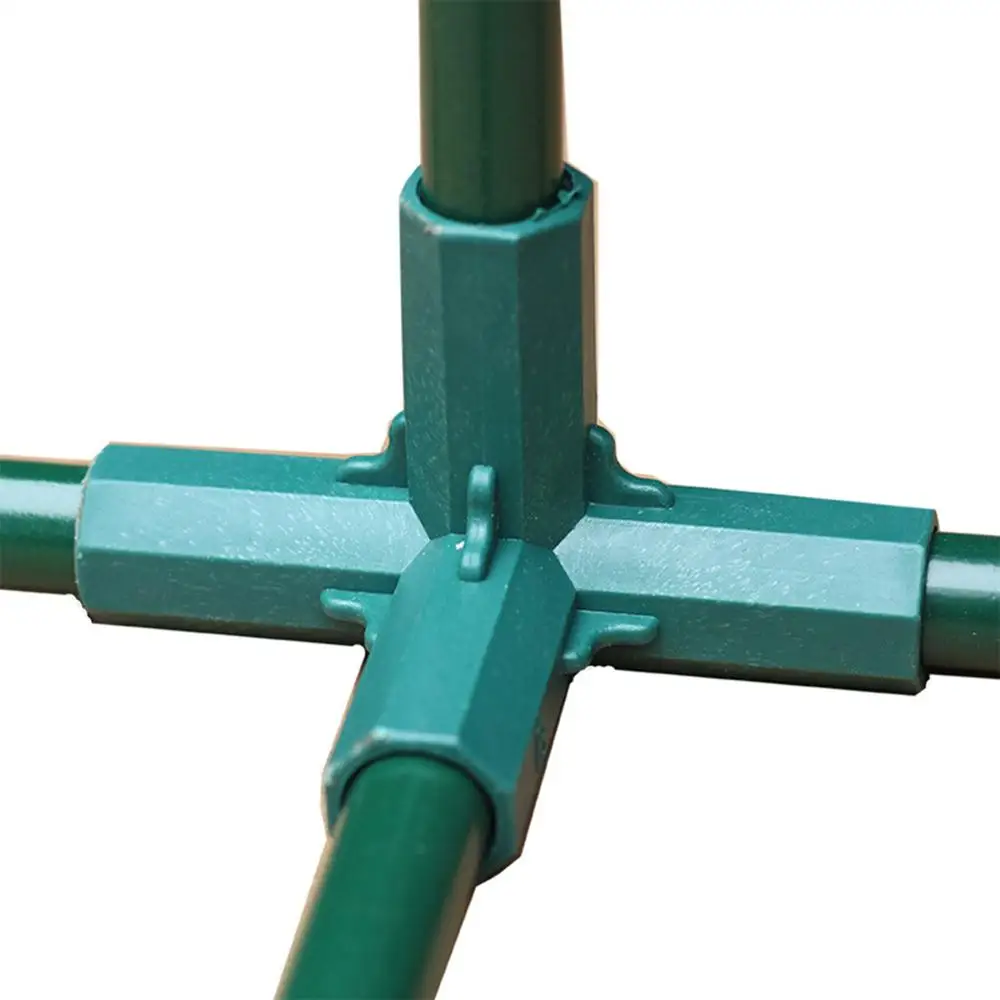 1 Pcs Greenhouse Frame Connector Plants Awning Pillar Connectors Climbing Plants Awning Pipe Pole Connecting Joints Garden Tools