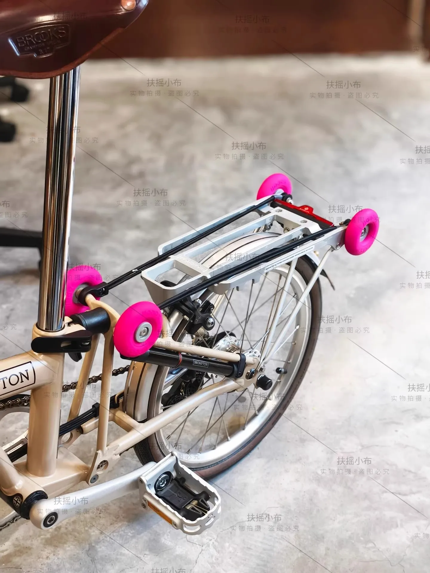 Soroll Easywheel Silent Donut Design 75mm for Brompton - 1 Pair of